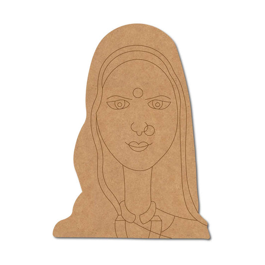 Madhya Pradesh Woman Pre Marked MDF Design 1