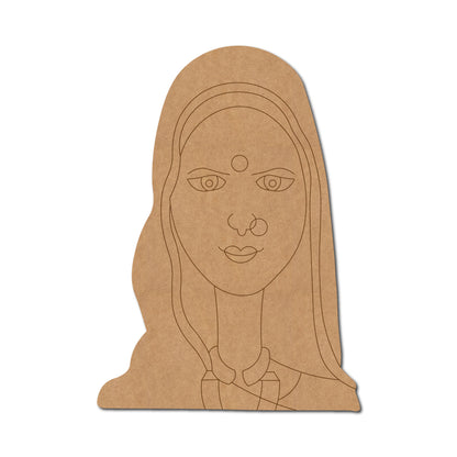 Madhya Pradesh Woman Pre Marked MDF Design 1