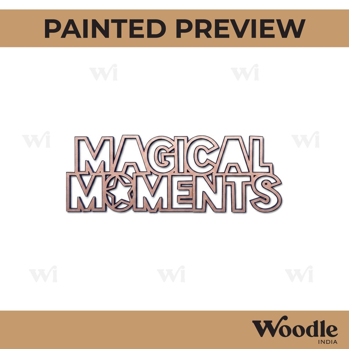 Magical Moments Text Cutout MDF Design 1
