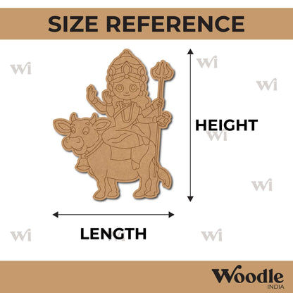 Mahagauri Goddess Durga Pre Marked MDF Design 1