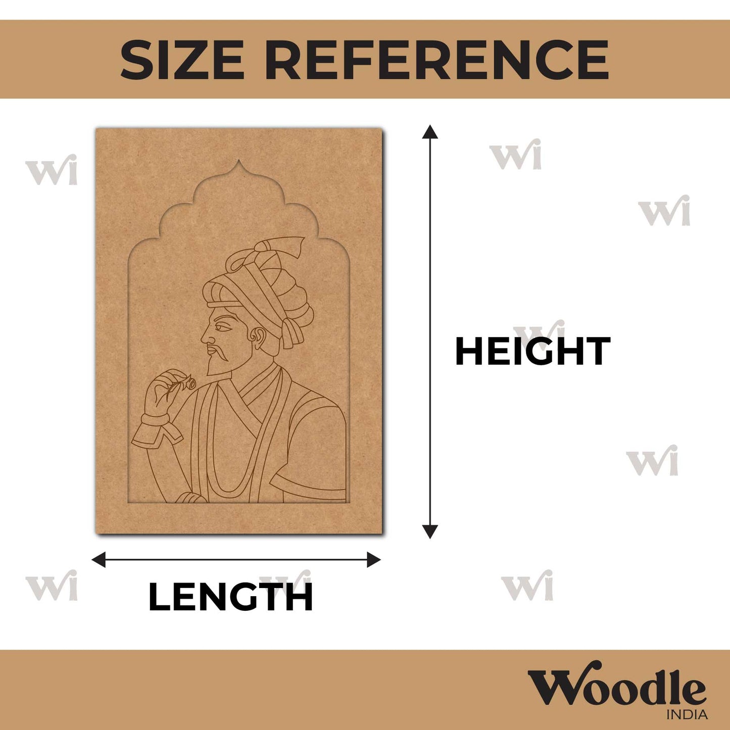 Maharaja Bani Thani Jharokha Pre Marked MDF Design 4