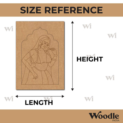 Maharaja Bani Thani Jharokha Pre Marked MDF Design 6
