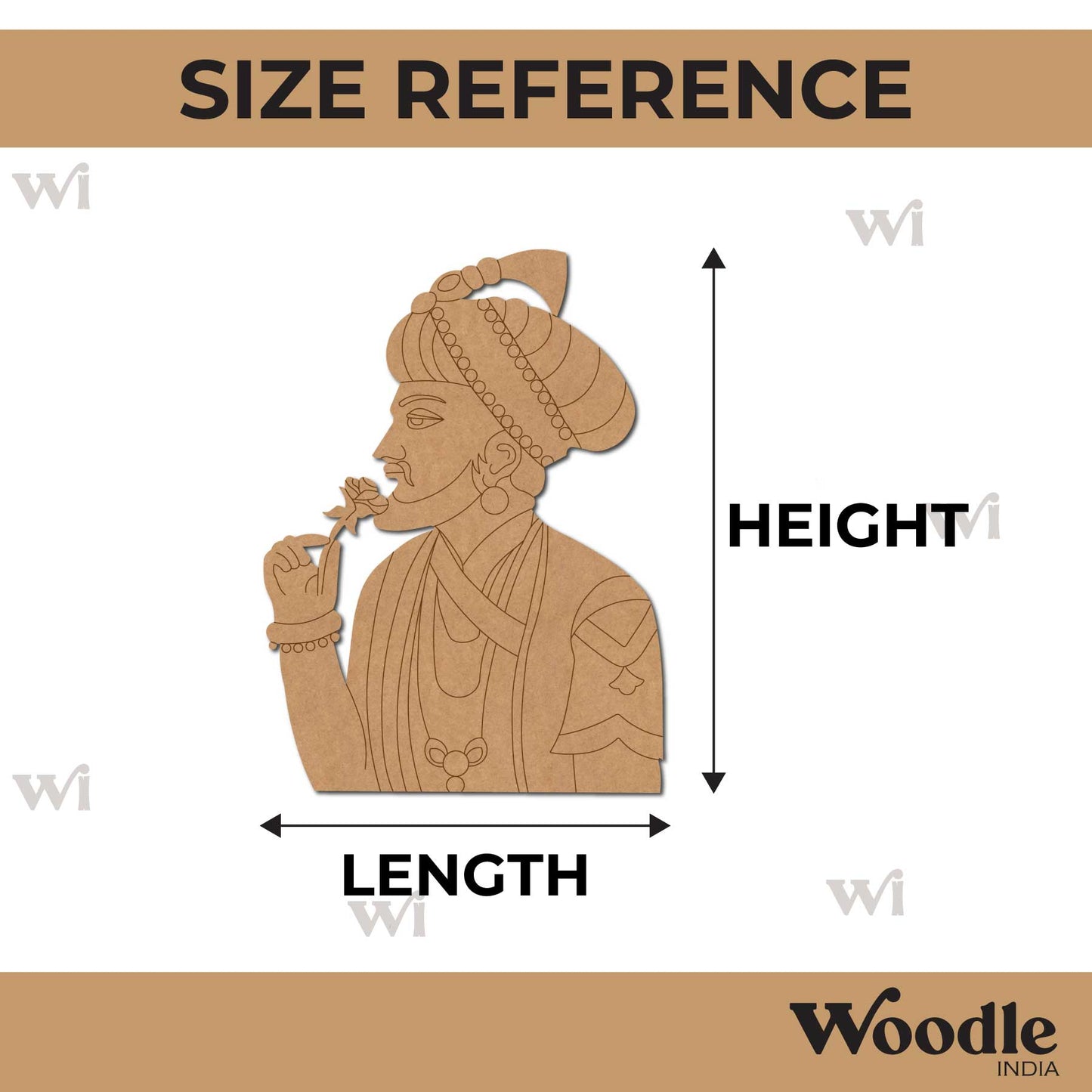 Maharaja Bani Thani Pre Marked MDF Design 1