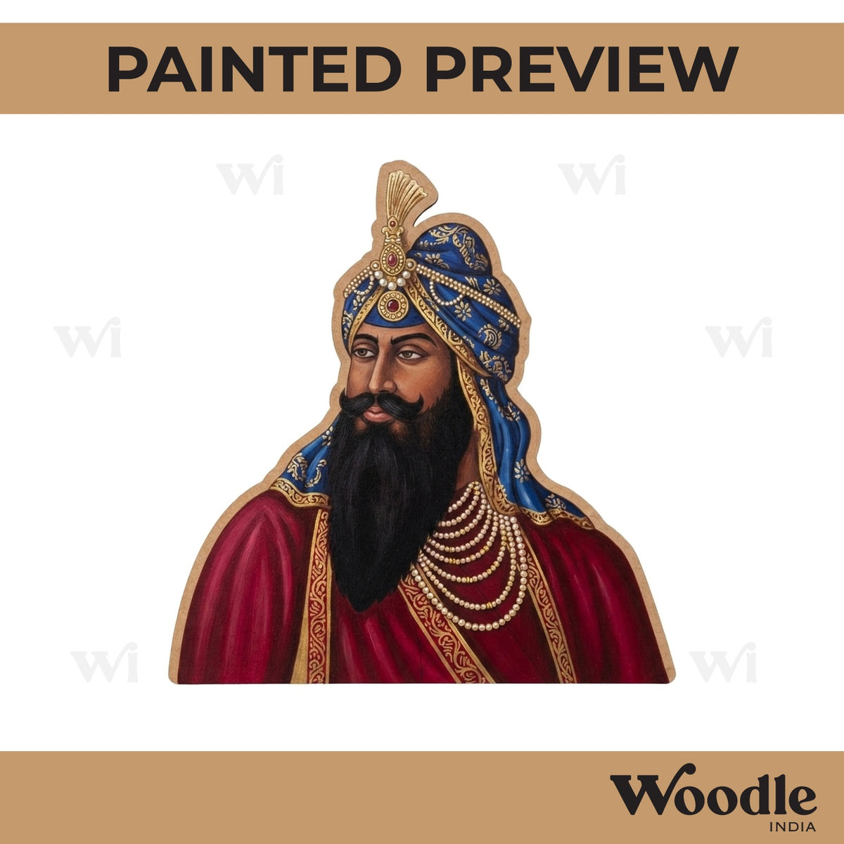 Maharaja Ranjit Singh Pre Marked MDF Design 1