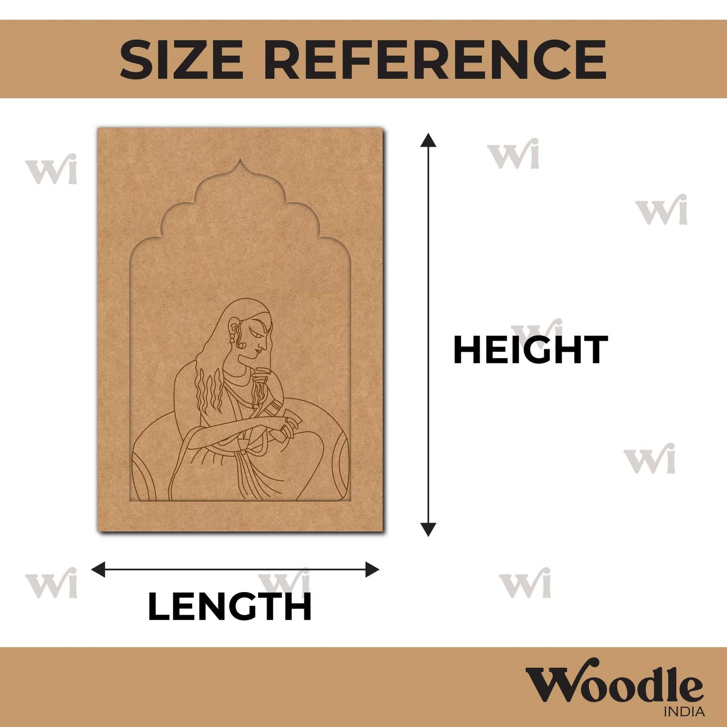 Maharani Bani Thani Jharokha Pre Marked MDF Design 10