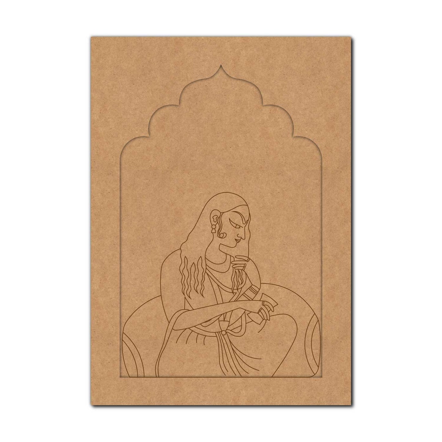 Maharani Bani Thani Jharokha Pre Marked MDF Design 10