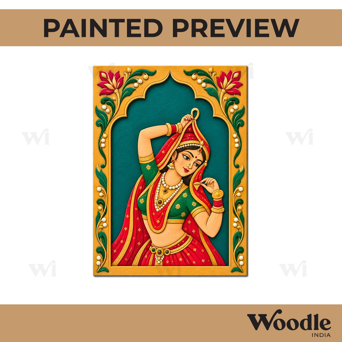 Maharani Bani Thani Jharokha Pre Marked MDF Design 5
