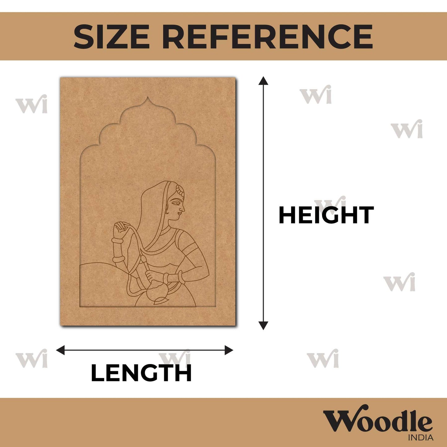 Maharani Bani Thani Jharokha Pre Marked MDF Design 6