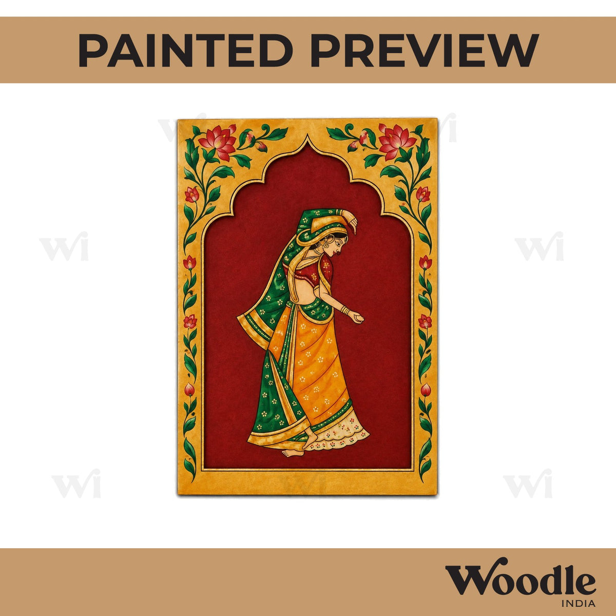 Maharani Bani Thani Jharokha Pre Marked MDF Design 7