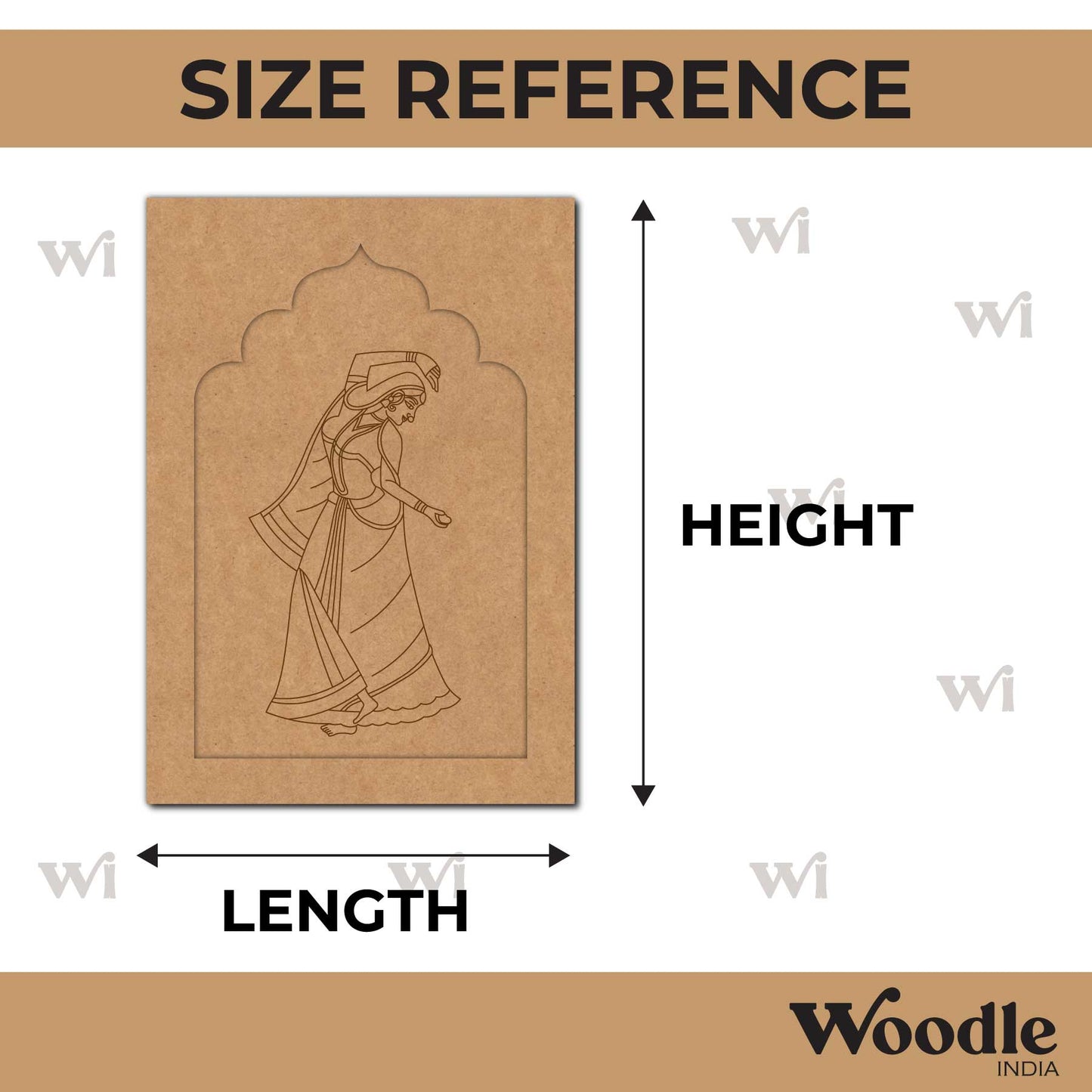 Maharani Bani Thani Jharokha Pre Marked MDF Design 7