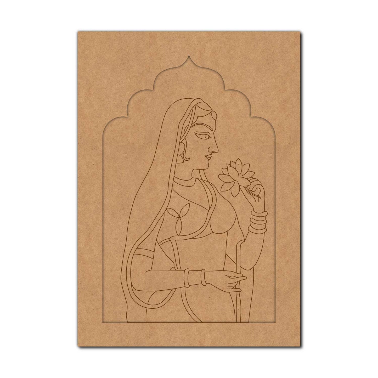 Maharani Bani Thani Jharokha Pre Marked MDF Design 8
