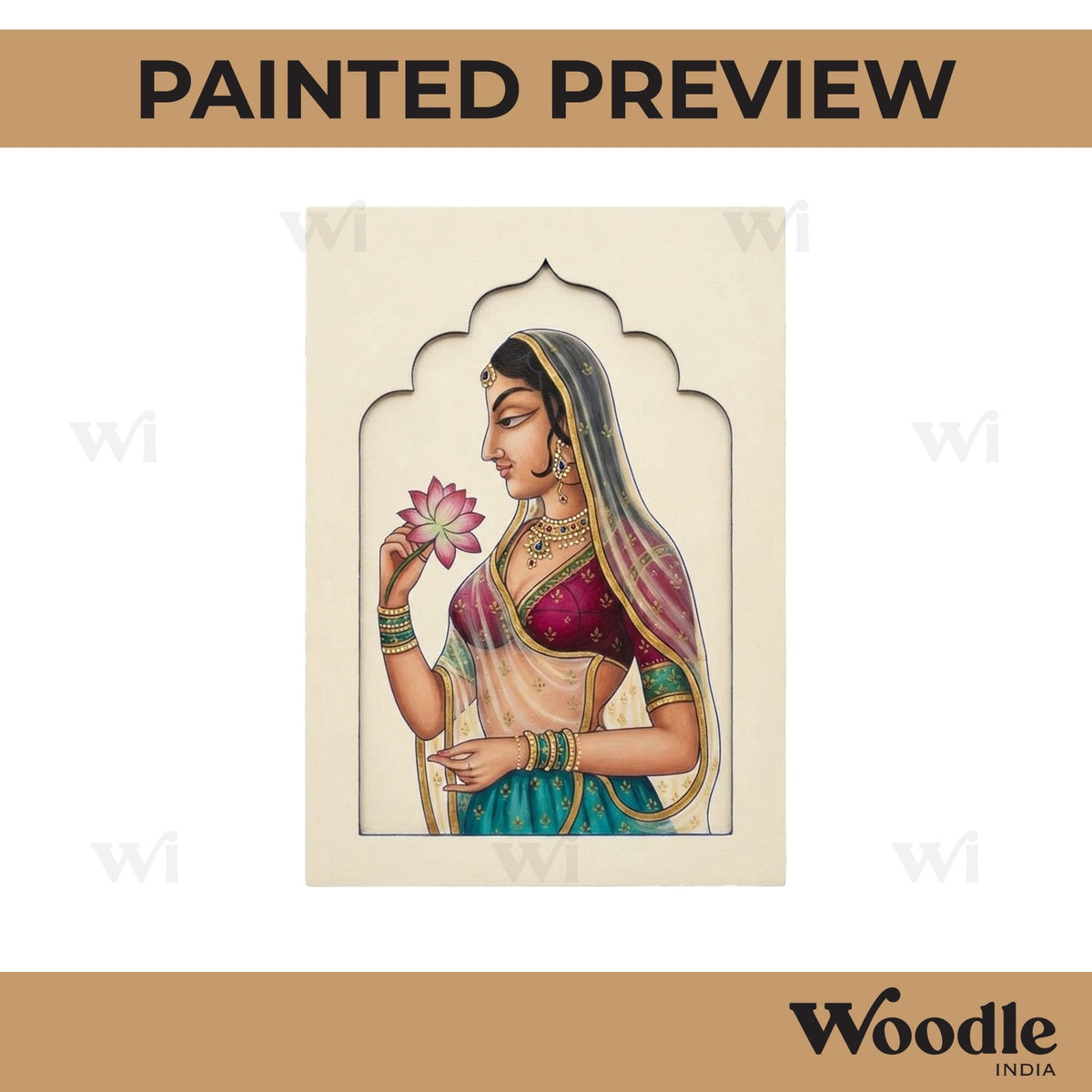 Maharani Bani Thani Jharokha Pre Marked MDF Design 9