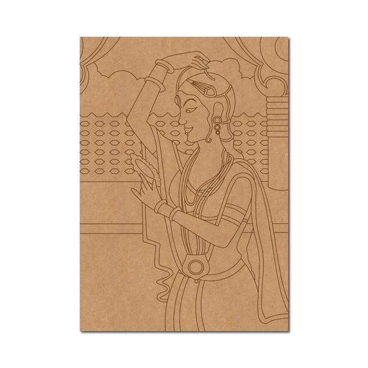 Maharani Bani Thani Pre Marked Base MDF Design 4