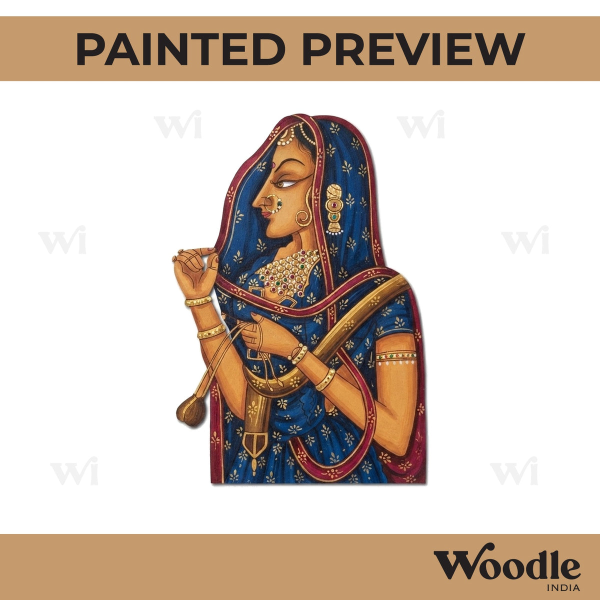 Maharani Bani Thani Pre Marked MDF Design 1