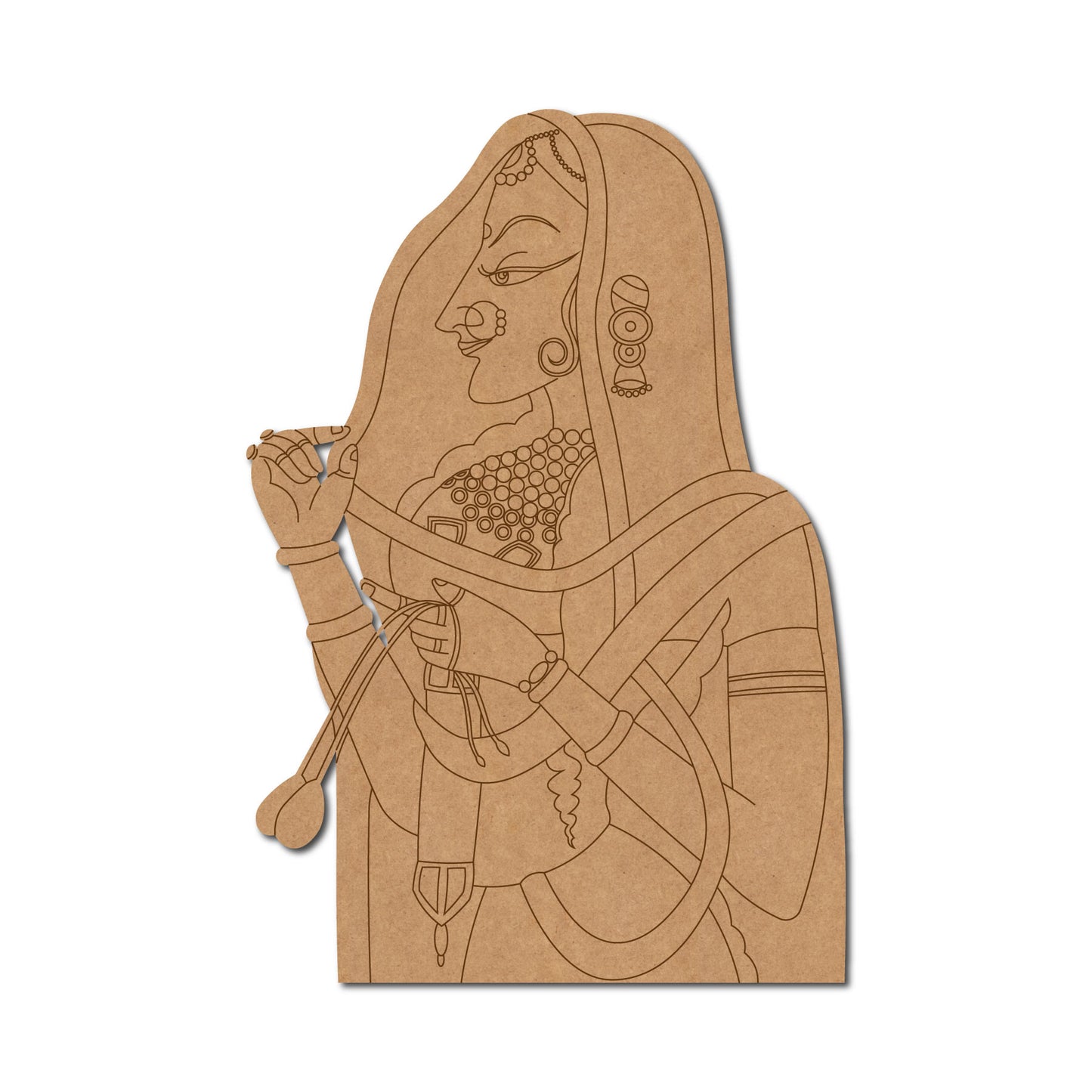 Maharani Bani Thani Pre Marked MDF Design 1