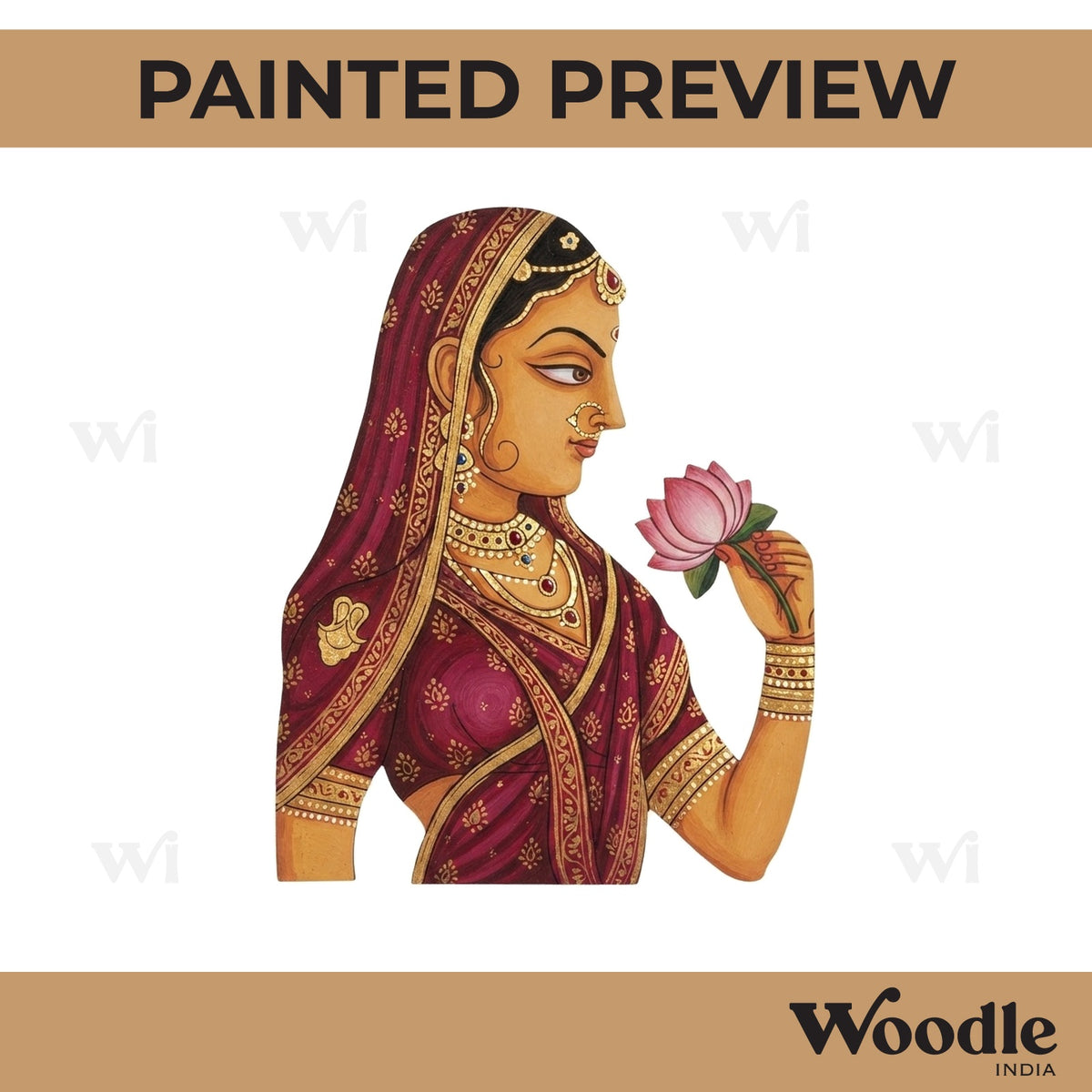 Maharani Bani Thani Pre Marked MDF Design 3