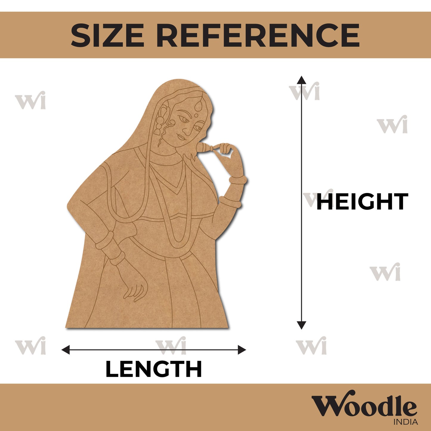 Maharani Bani Thani Pre Marked MDF Design 9