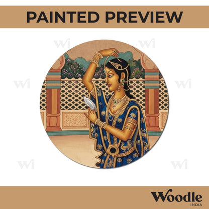 Maharani Bani Thani Pre Marked Round MDF Design 2