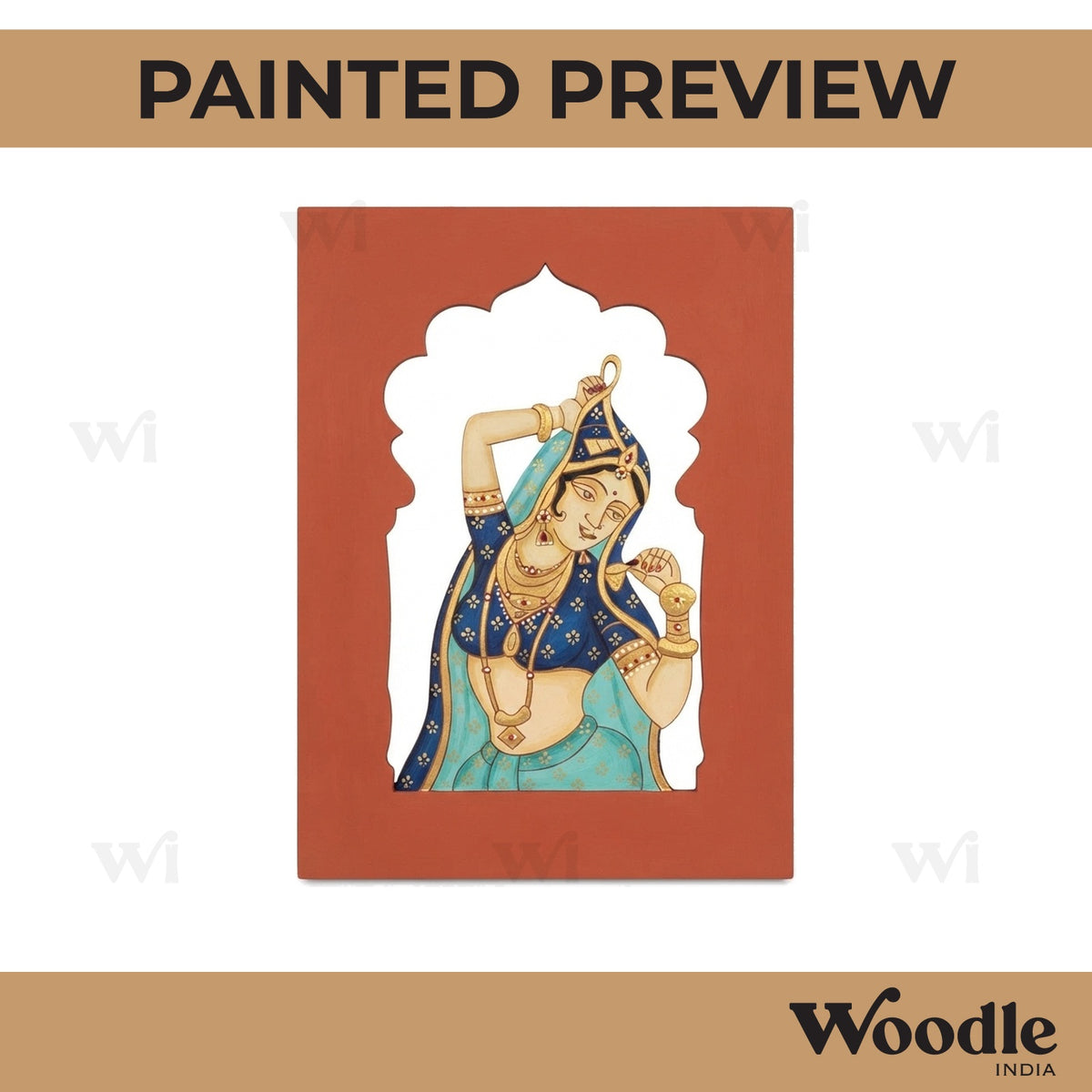 Maharani Bani Thani Jharokha Pre Marked MDF Design 4