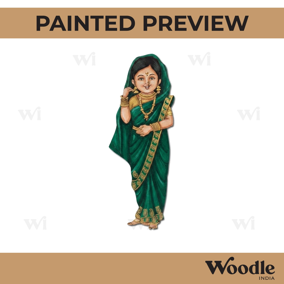 Maharashtra Woman Pre Marked MDF Design 1