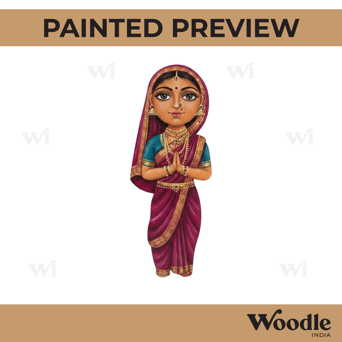 Maharashtra Woman Pre Marked MDF Design 2