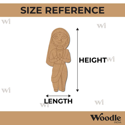 Maharashtra Woman Pre Marked MDF Design 2