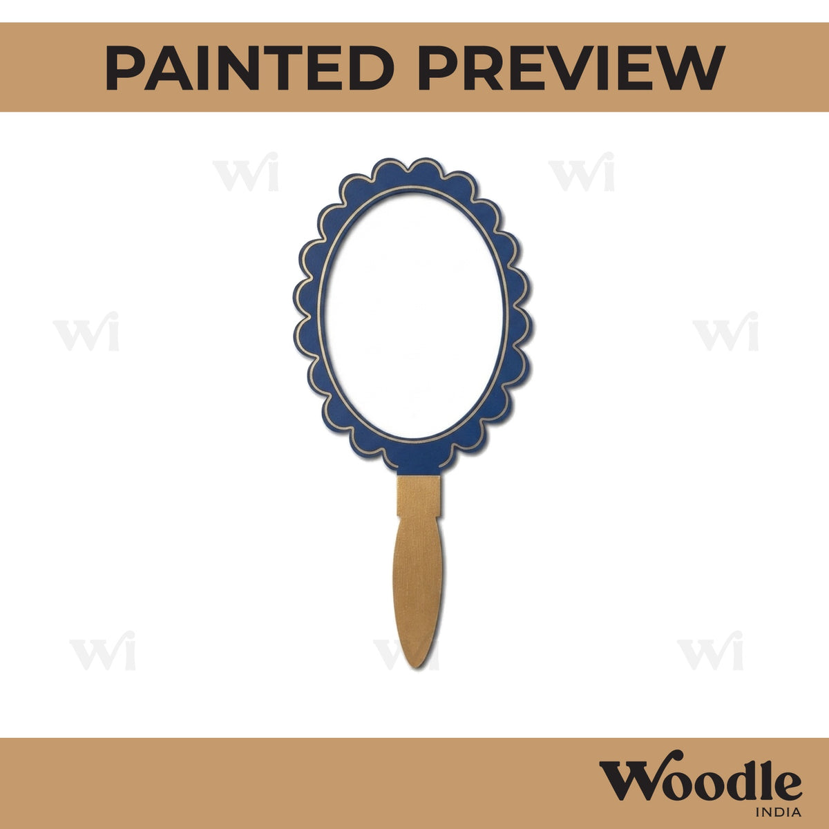 Makeup Mirror Cutout MDF Design 2