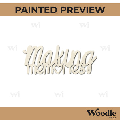 Making Memories Text Cutout MDF Design 1