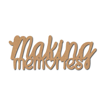 Making Memories Text Cutout MDF Design 1