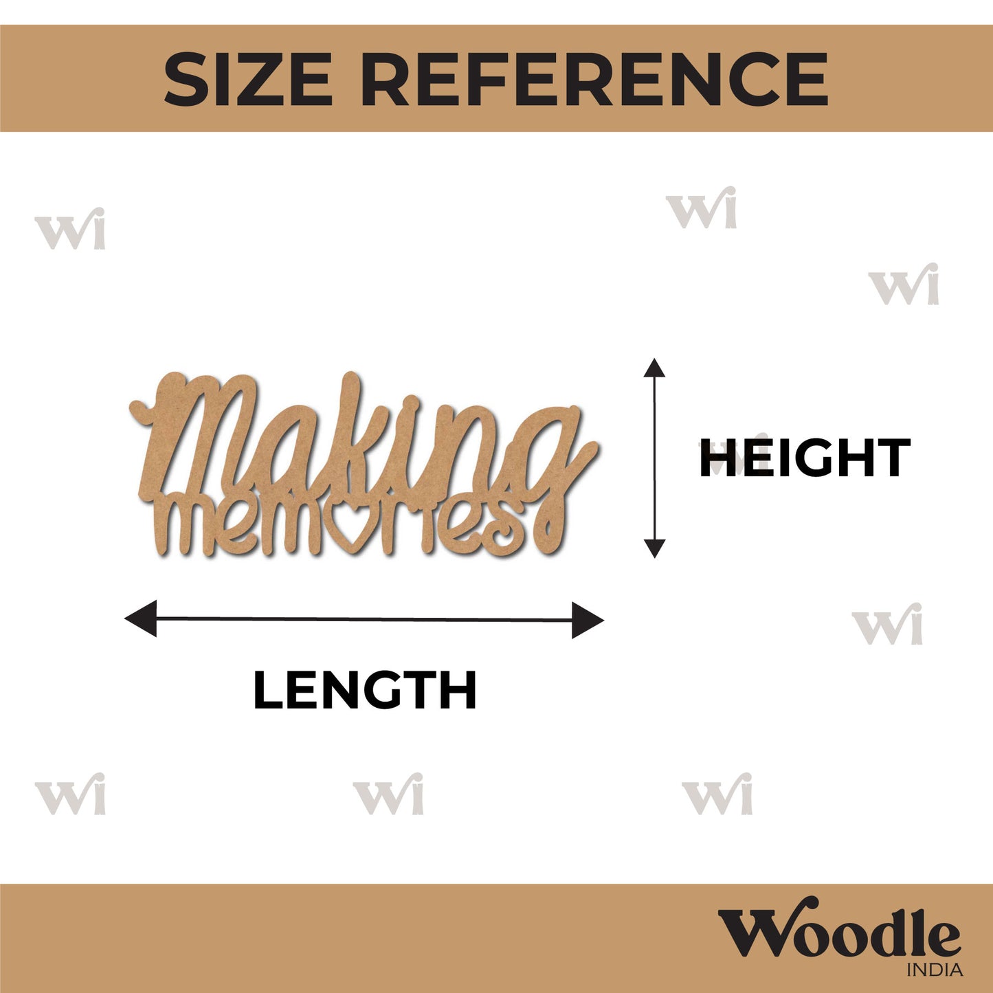Making Memories Text Cutout MDF Design 1