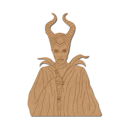 Maleficent Fairy Pre Marked MDF Design 1