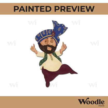 Man Doing Bhangra Pre Marked MDF Design 6