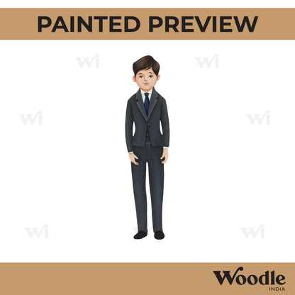 Man In Business Suit Pre Marked MDF Design 1
