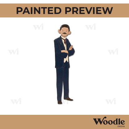 Man In Business Suit Pre Marked MDF Design 3