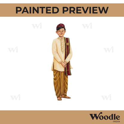 Man In Dhoti Pre Marked MDF Design 3