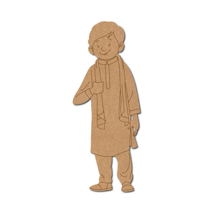 Man In Kurta Pre Marked MDF Design 1