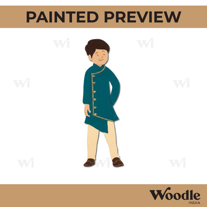 Man In Kurta Pre Marked MDF Design 3
