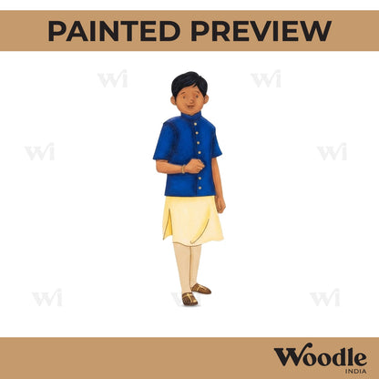 Man In Modi Jacket Pre Marked MDF Design 1