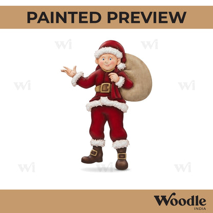 Man In Santa Claus Dress Pre Marked MDF Design 1