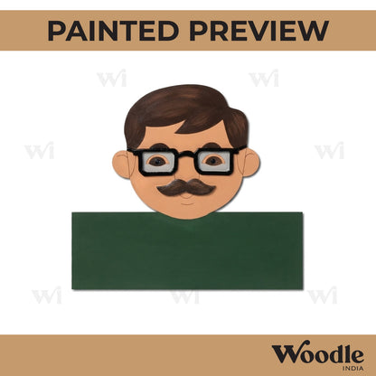 Man Nameplate Pre Marked MDF Design 1