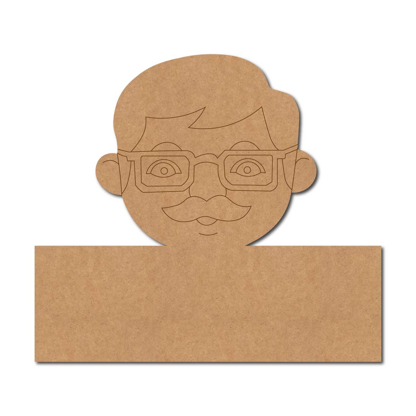 Man Nameplate Pre Marked MDF Design 1