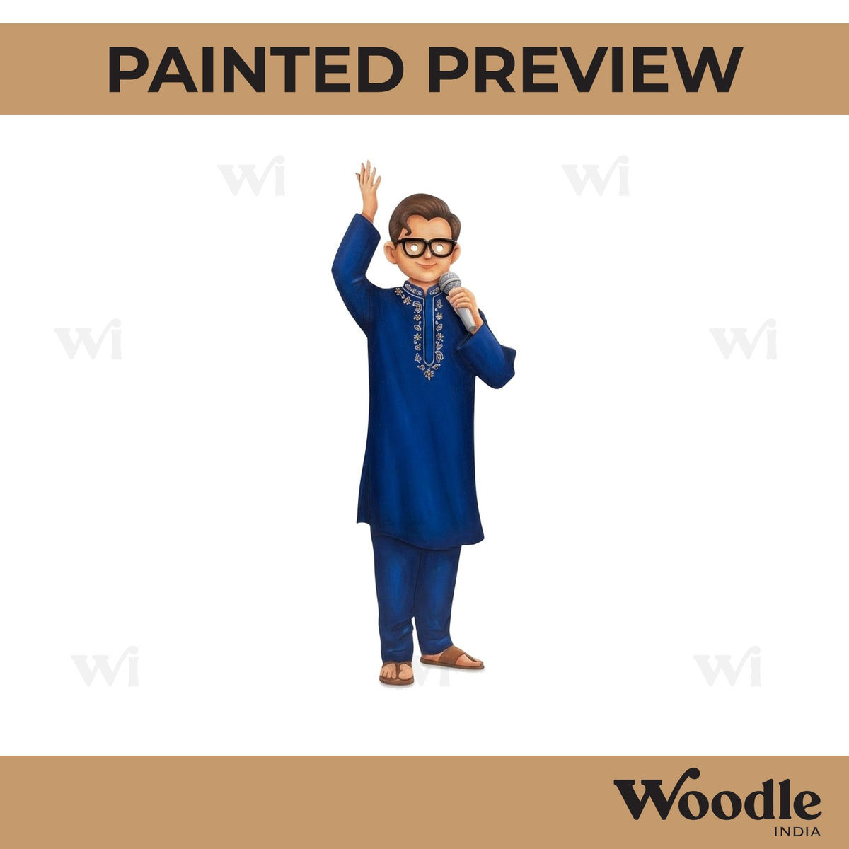Man Poet Pre Marked MDF Design 1