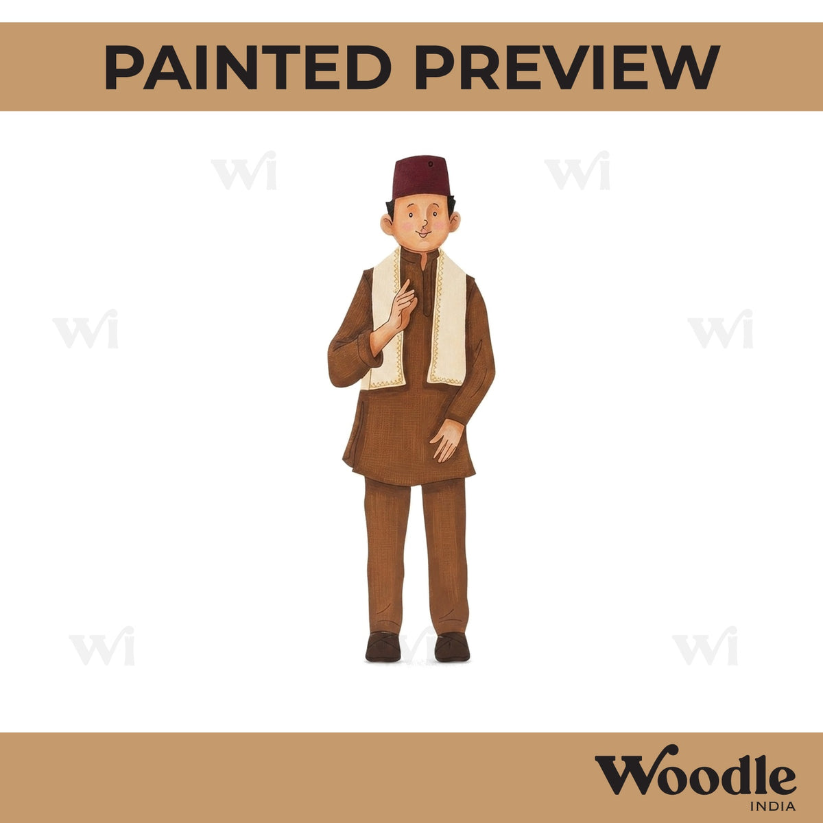 Man Politician Pre Marked MDF Design 2