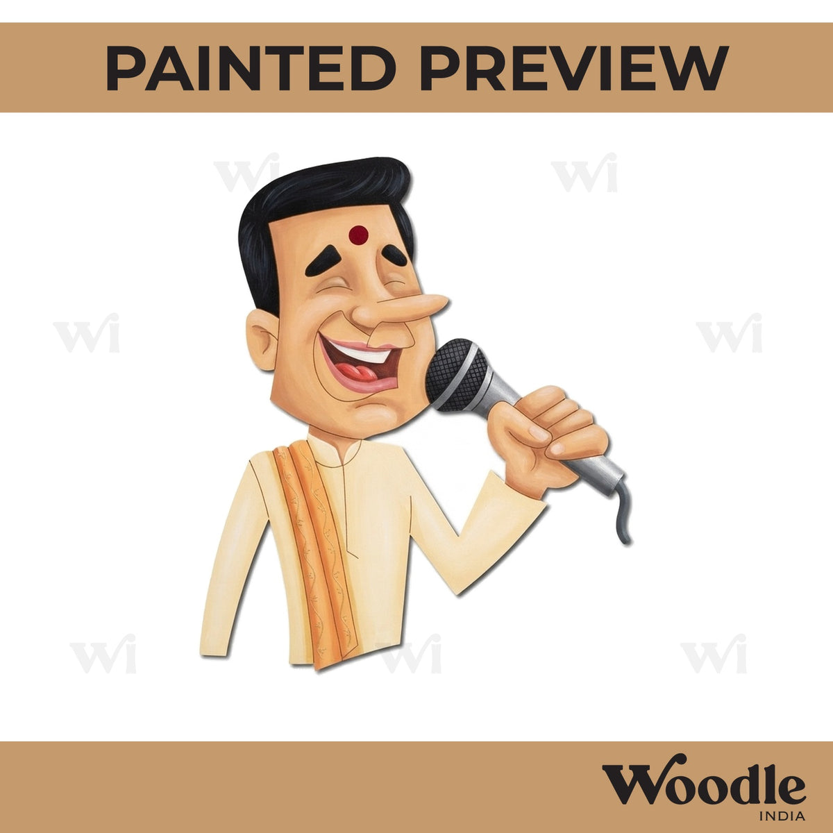 Man Singer Pre Marked MDF Design 2