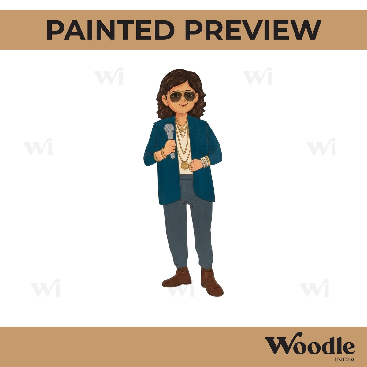 Man Singer Pre Marked MDF Design 3
