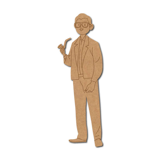 Man Smoking Pre Marked MDF Design 1