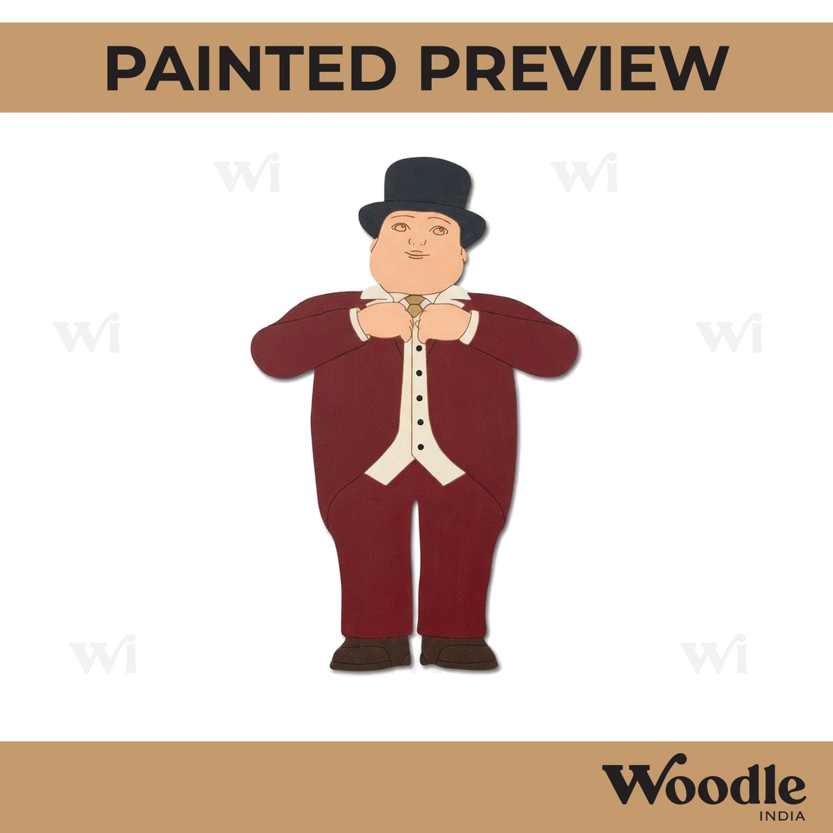 Man Thomas & Friends Cartoon Pre Marked MDF Design 1