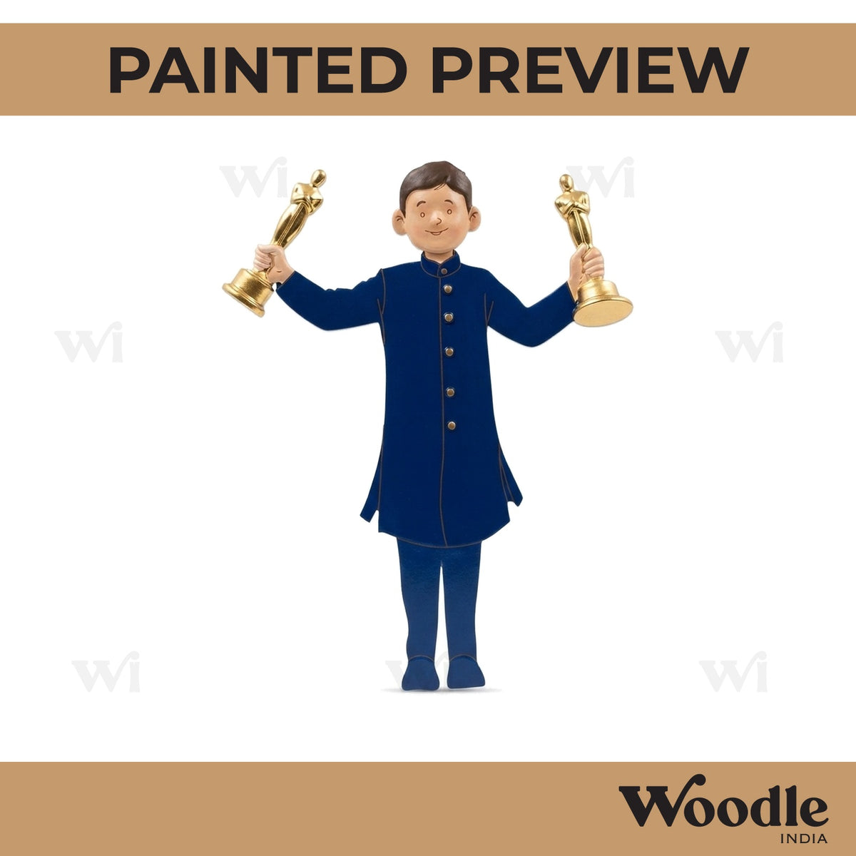 Man With Award Pre Marked MDF Design 2