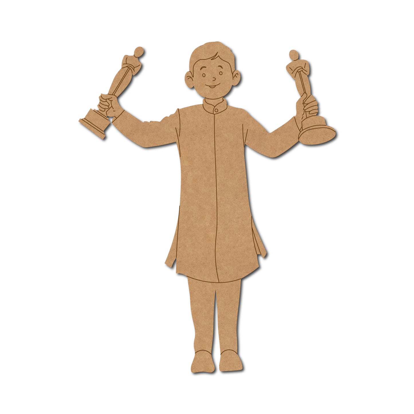 Man With Award Pre Marked MDF Design 2