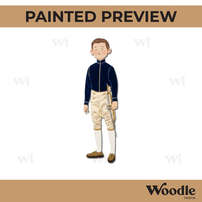 Man With Sword Pre Marked MDF Design 1